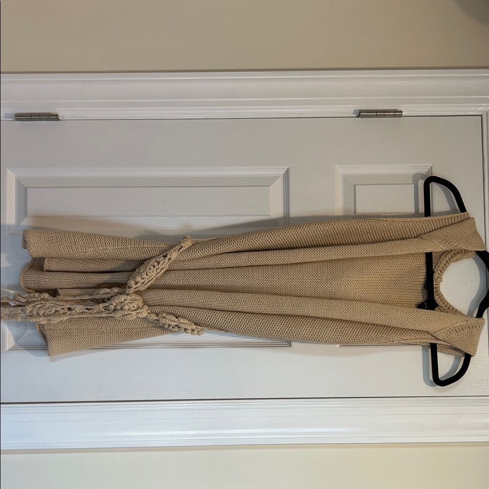 Moda International Tan Knit Top